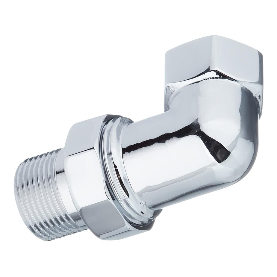 Американка угловая 3/4 ВР(г) х 3/4 НР(ш) хром латунная Американка угловая 3/4 ВР(г) х 3/4 НР(ш) хром латунная