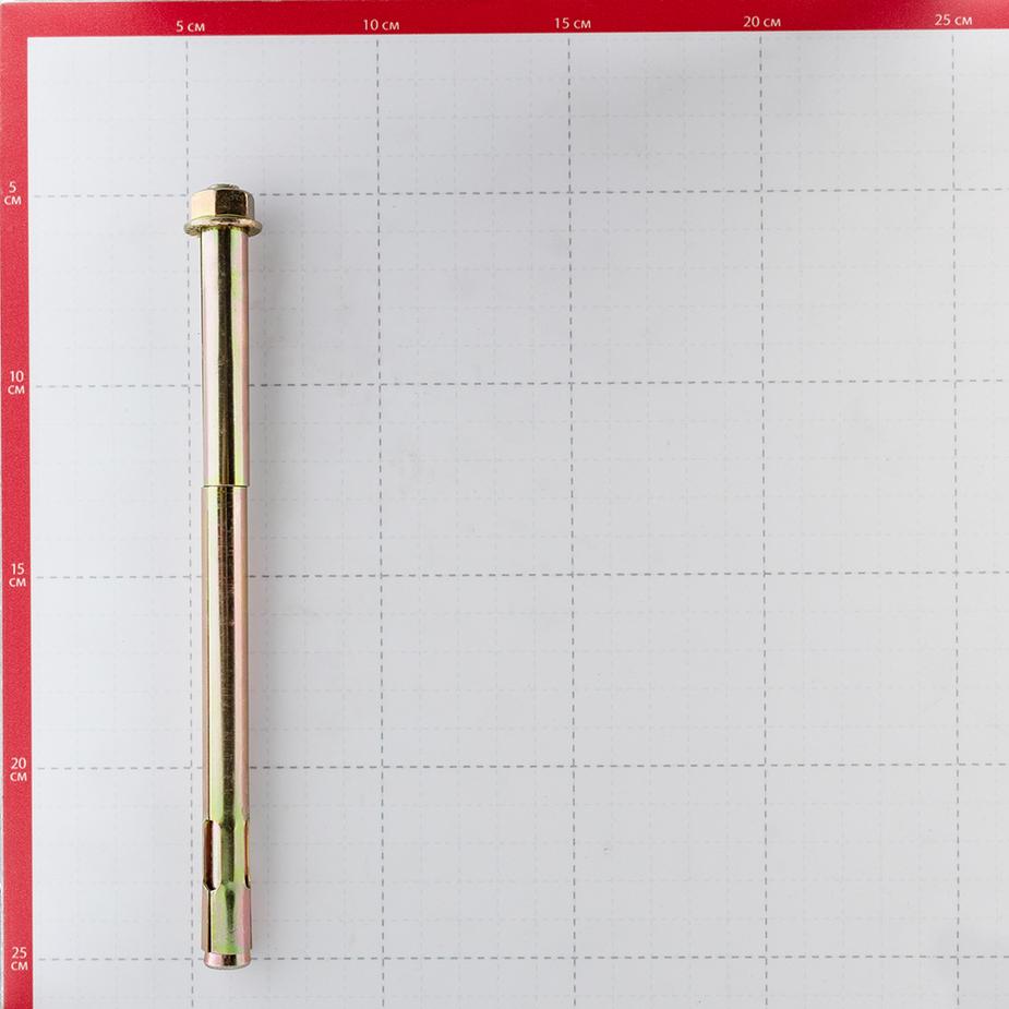 Анкерный болт для бетона 12х200 мм с гайкой (10 шт.) Анкерный болт для бетона 12х200 мм с гайкой (10 шт.)