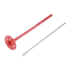 Дюбель для теплоизоляции 10х260 мм металлический гвоздь с термоголовкой (200 шт.)