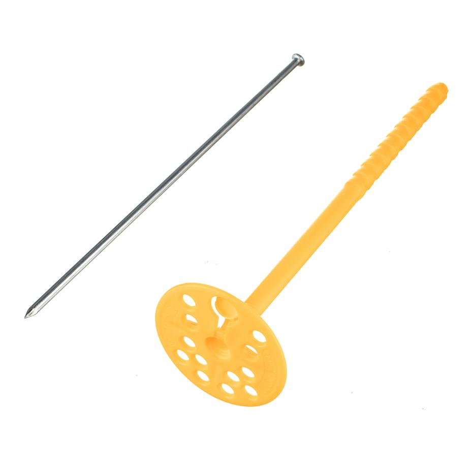 Дюбель для теплоизоляции Bau-Fix 10х200 мм металлический гвоздь (250 шт.) Дюбель для теплоизоляции Bau-Fix 10х200 мм металлический гвоздь (250 шт.)