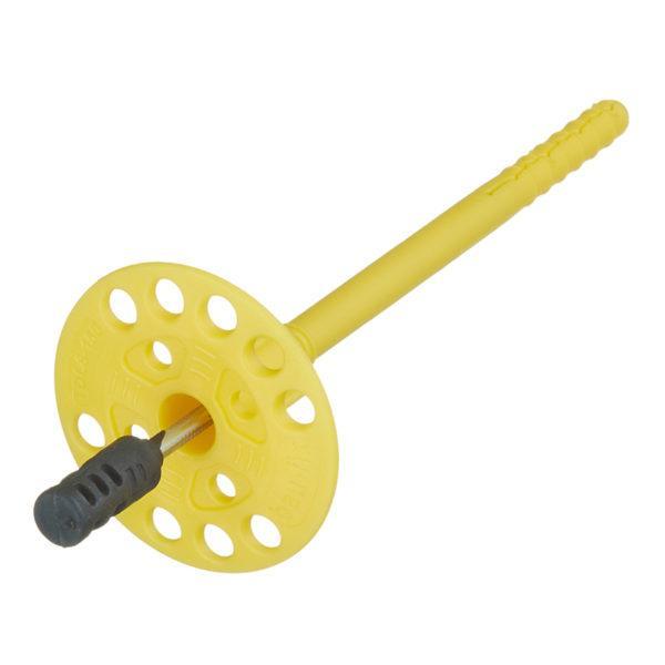 Дюбель для теплоизоляции Bau-Fix 8х150 мм металлический гвоздь с удлиненной термоголовкой (70 шт.)