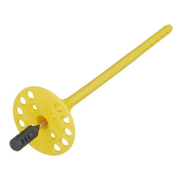 Дюбель для теплоизоляции Bau-Fix 8х190 мм металлический гвоздь с удлиненной термоголовкой (50 шт.)