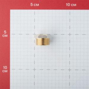 Футорка 1/2 НР(ш) х 3/8 ВР(г) латунная