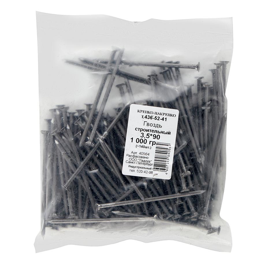 Гвозди строительные 3,5x90 мм (1 кг) Гвозди строительные 3,5x90 мм (1 кг)