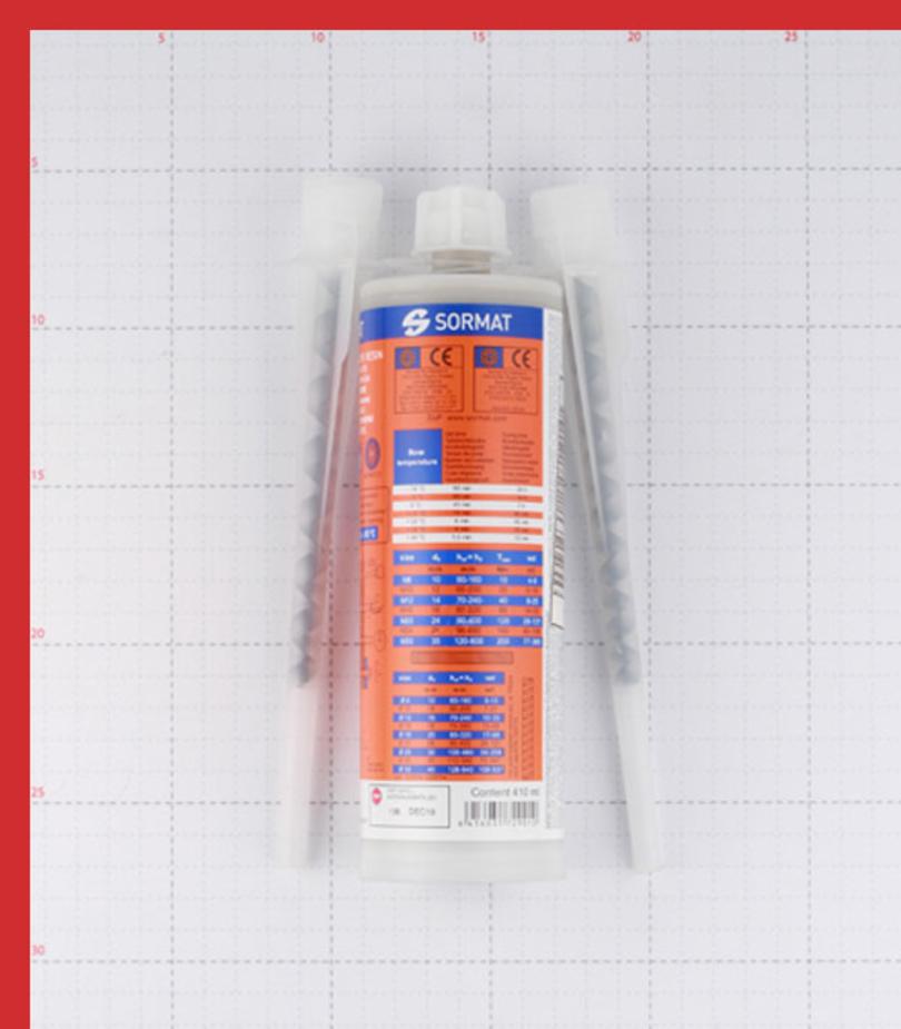 Химический анкер инжекционная масса 410 мл винилоэстровая смола Sormat Химический анкер инжекционная масса 410 мл винилоэстровая смола Sormat