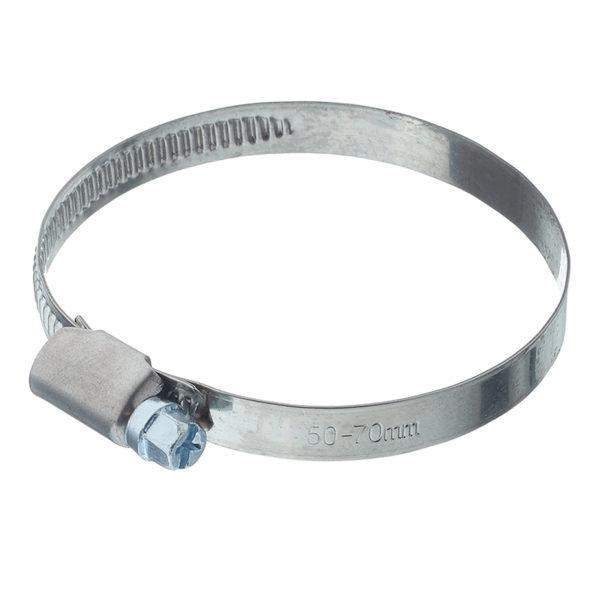 Хомут обжимной 50-70 мм нержавеющая сталь (2 шт.)