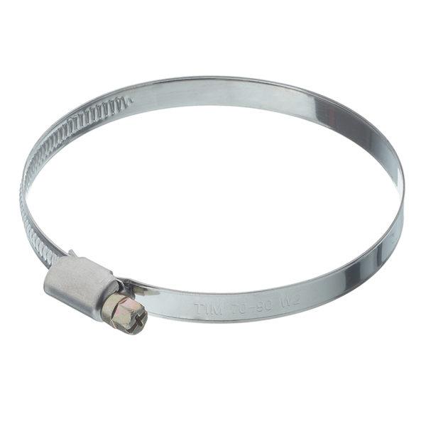 Хомут обжимной 70-90 мм нержавеющая сталь (2 шт.)