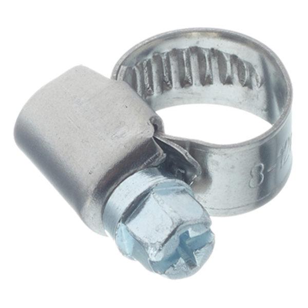 Хомут обжимной 8-12 мм нержавеющая сталь (2 шт.)