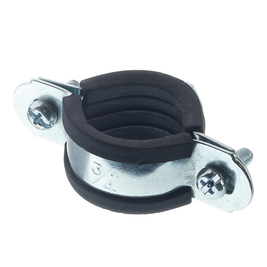 Хомут сантехнический 3/4 25-28 мм оцинкованная сталь со шпилькой и дюбелем (2 шт.) Хомут сантехнический 3/4 25-28 мм оцинкованная сталь со шпилькой и дюбелем (2 шт.)