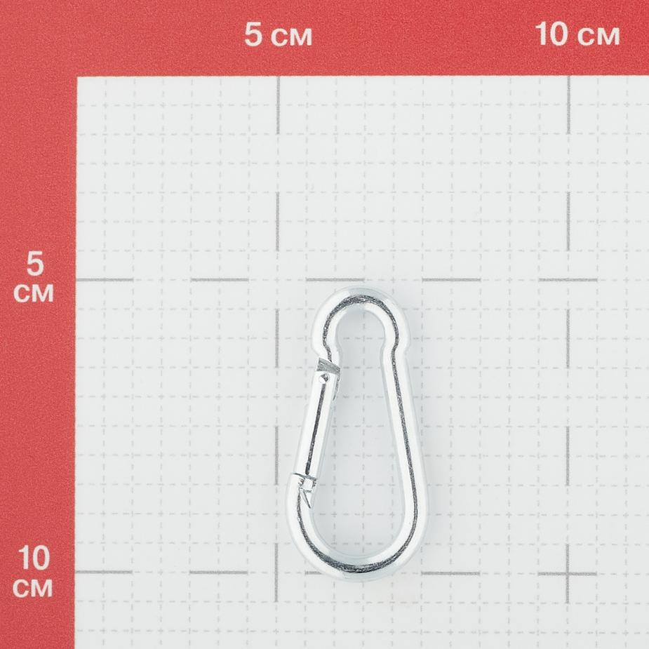Карабин пружинный d5 мм 50 мм DIN 5299 Карабин пружинный d5 мм 50 мм DIN 5299