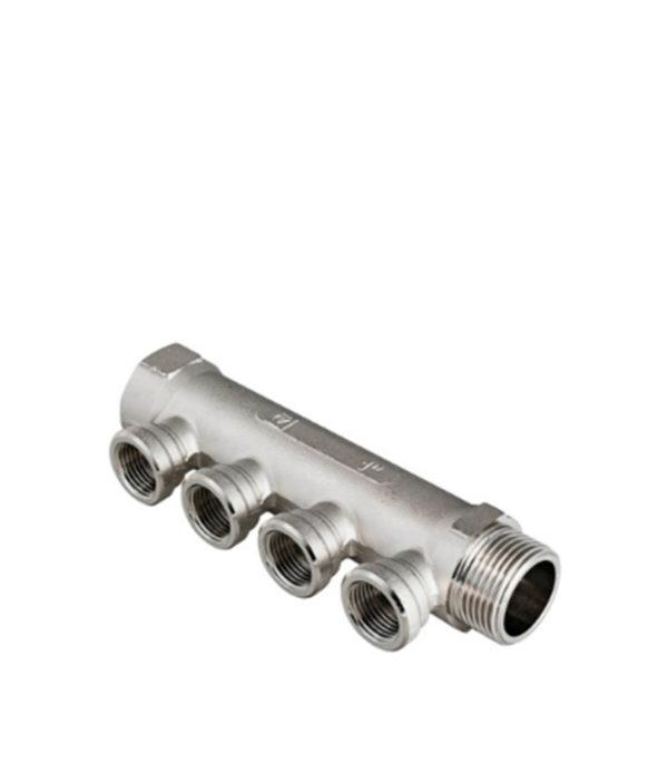 Коллектор VALTEC (VTc.550.N.0604) 1 ВР(г) х 4 выхода 1/2 ВР(г) х 1 НР(ш)