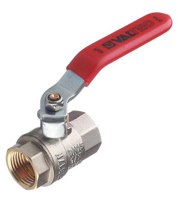 Кран шаровой латунный VALTEC Base (VT.214.N.04) 1/2 ВР(г) х 1/2 ВР(г) ручка прямой