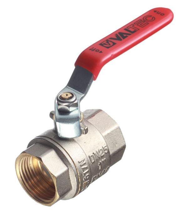 Кран шаровой латунный VALTEC Base (VT.214.N.06) 1 ВР(г) х 1 ВР(г) ручка прямой