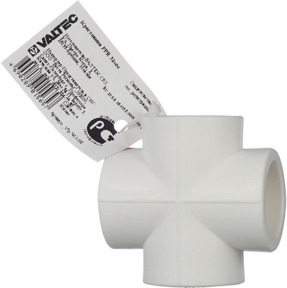 Крестовина полипропиленовая VALTEC (VTp.741.0.032) 32 мм Крестовина полипропиленовая VALTEC (VTp.741.0.032) 32 мм