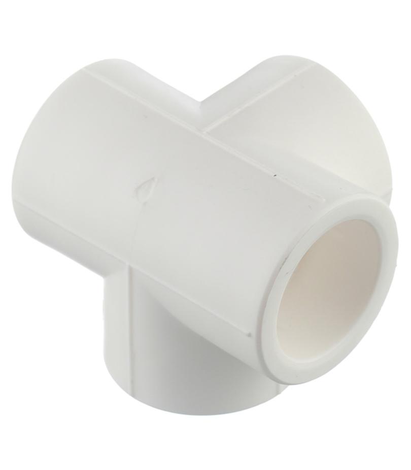 Крестовина полипропиленовая VALTEC (VTp.778.0.032) двухплоскостная 32 мм Крестовина полипропиленовая VALTEC (VTp.778.0.032) двухплоскостная 32 мм