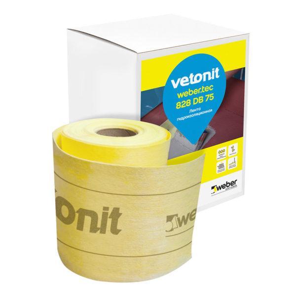 Лента изоляционная Vetonit Weber.tec 828 DB 75 12 см 10 м Лента изоляционная Vetonit Weber.tec 828 DB 75 12 см 10 м