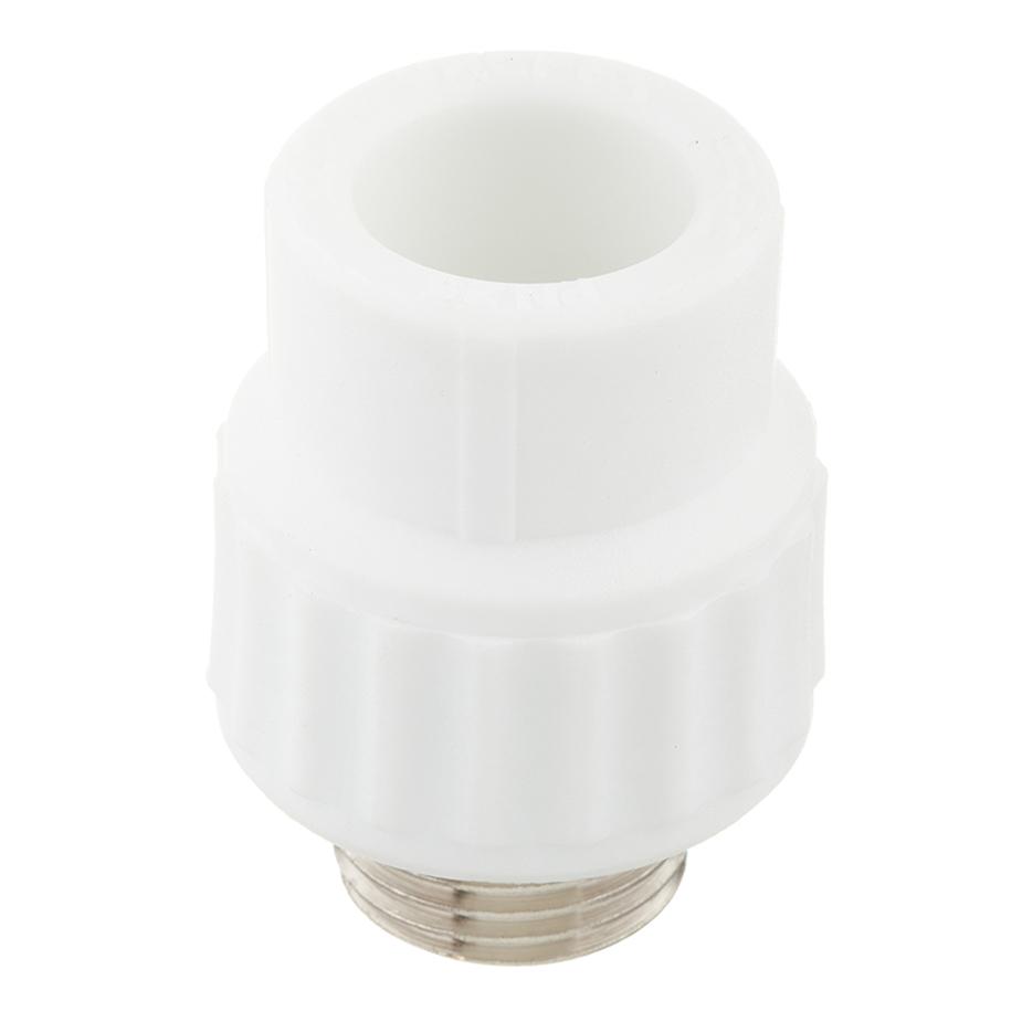 Муфта полипропиленовая 20 мм х 1/2 НР(ш) Муфта полипропиленовая 20 мм х 1/2 НР(ш)