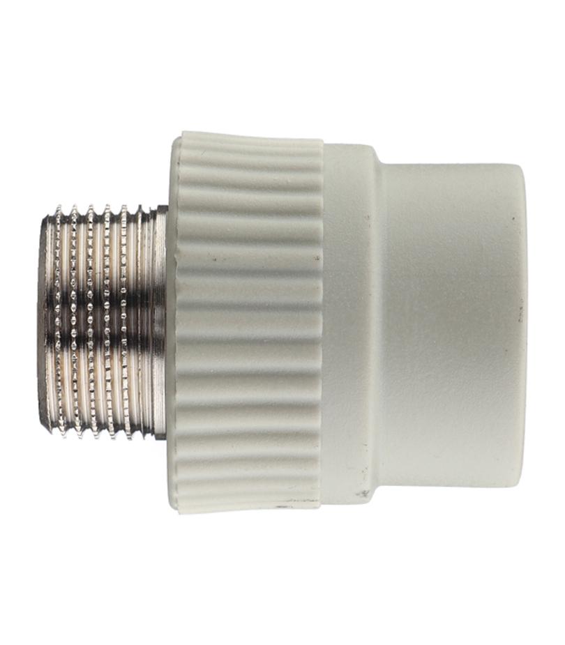 Муфта полипропиленовая FV-PLAST (215025) 25 мм х 3/4 НР(ш) серая Муфта полипропиленовая FV-PLAST (215025) 25 мм х 3/4 НР(ш) серая