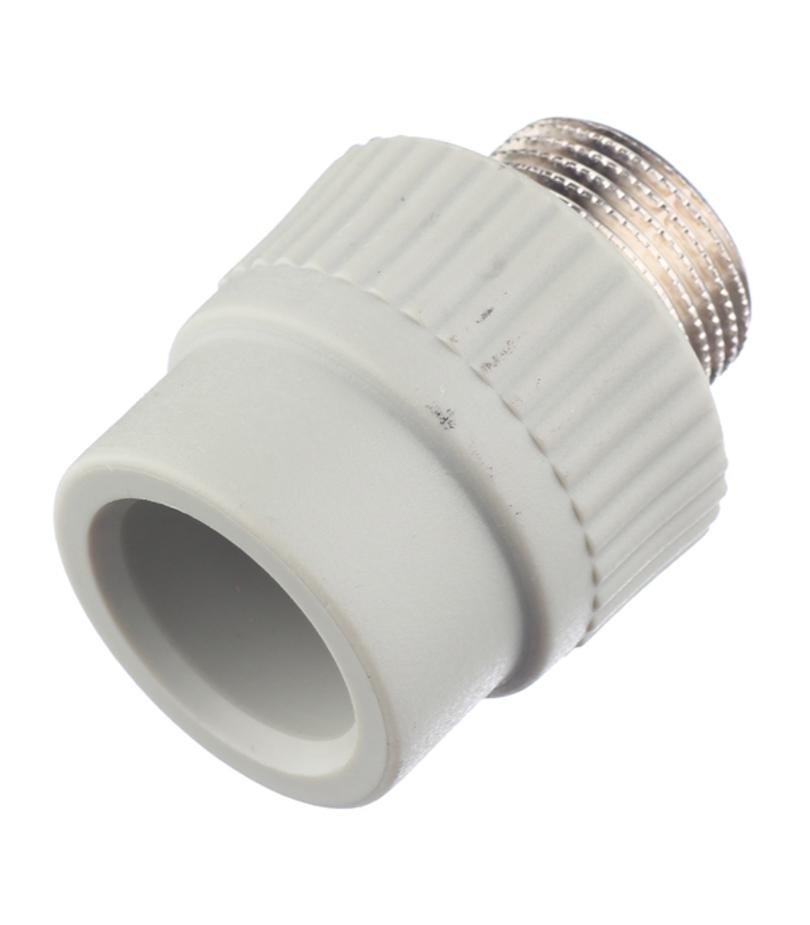 Муфта полипропиленовая FV-PLAST (215025) 25 мм х 3/4 НР(ш) серая Муфта полипропиленовая FV-PLAST (215025) 25 мм х 3/4 НР(ш) серая