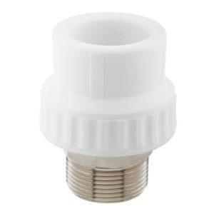 Муфта полипропиленовая под ключ 40 мм х 1 1/4 НР(ш)