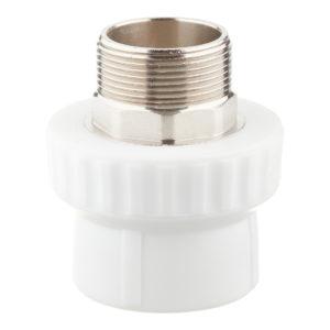 Муфта полипропиленовая под ключ 50 мм х 1 1/2 НР(ш)