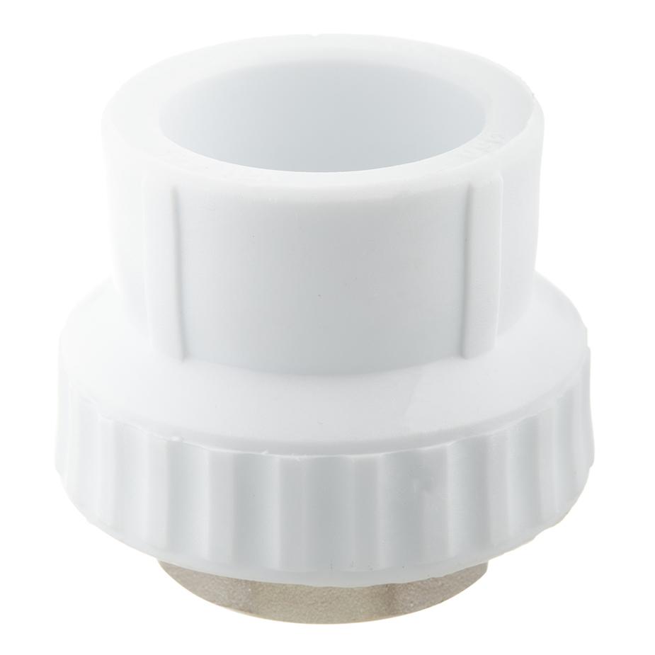 Муфта полипропиленовая под ключ 50 мм х 1 1/2 ВР(г) Муфта полипропиленовая под ключ 50 мм х 1 1/2 ВР(г)