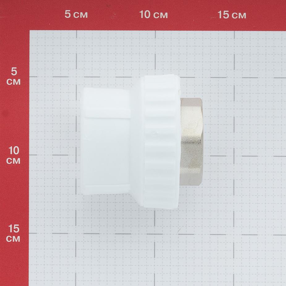 Муфта полипропиленовая под ключ 50 мм х 1 1/2 ВР(г) Муфта полипропиленовая под ключ 50 мм х 1 1/2 ВР(г)