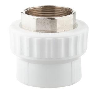 Муфта полипропиленовая под ключ 63 мм х 2 ВР(г)