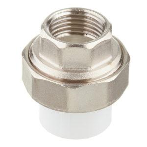 Муфта полипропиленовая разъемная (американка) 20 мм х 1/2 ВР(г)