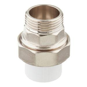 Муфта полипропиленовая разъемная (американка) 20 мм х 3/4 НР(ш)