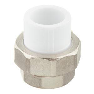 Муфта полипропиленовая разъемная (американка) 20 мм х 3/4 ВР(г)