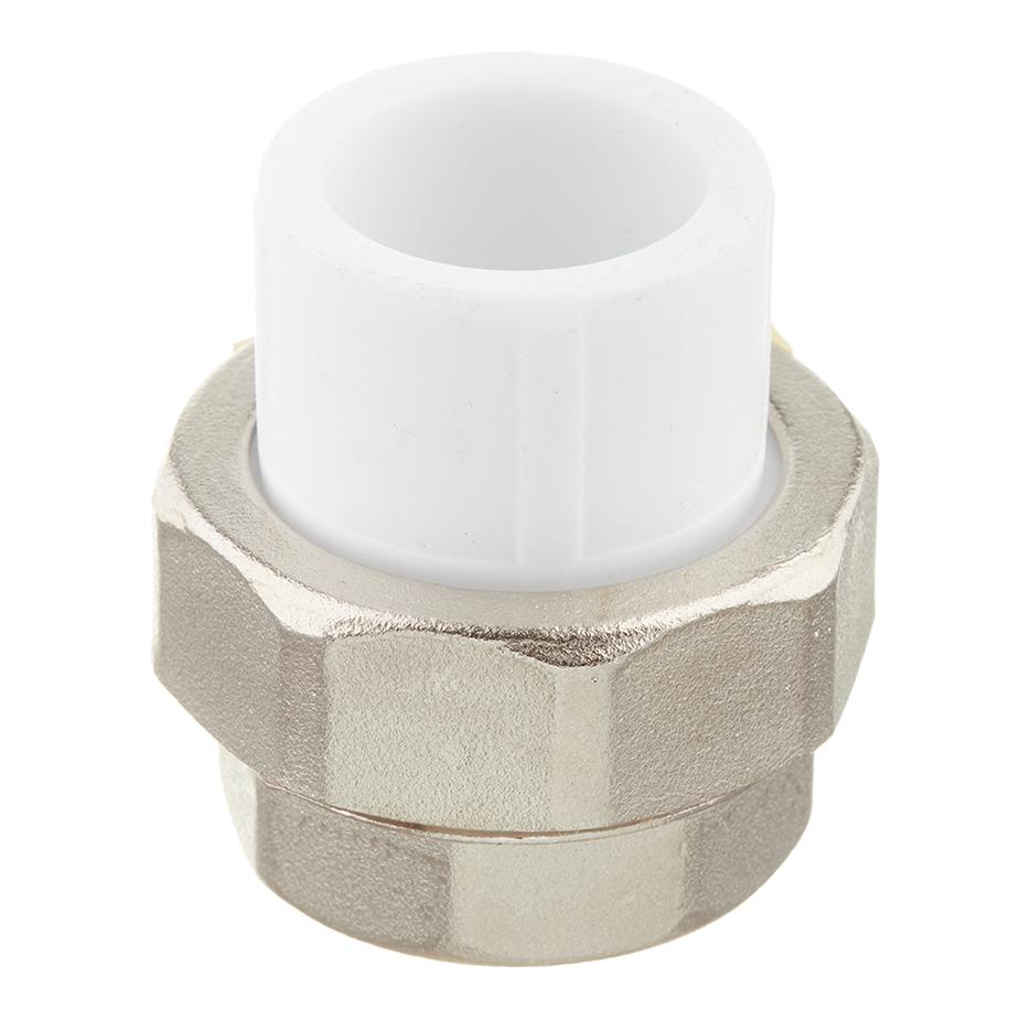 Муфта полипропиленовая разъемная (американка) 20 мм х 3/4 ВР(г) Муфта полипропиленовая разъемная (американка) 20 мм х 3/4 ВР(г)