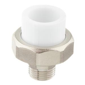 Муфта полипропиленовая разъемная (американка) 25 мм х 1/2 НР(ш)