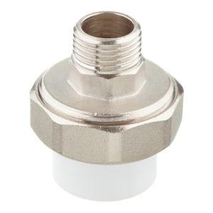 Муфта полипропиленовая разъемная (американка) 25 мм х 1/2 НР(ш)