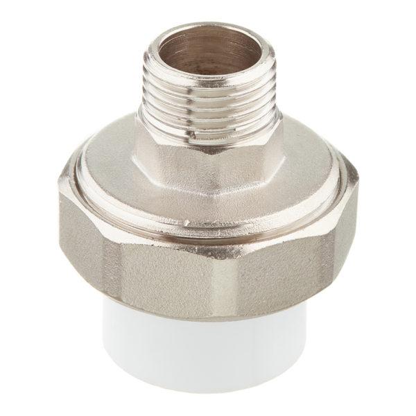 Муфта полипропиленовая разъемная (американка) 25 мм х 1/2 НР(ш)