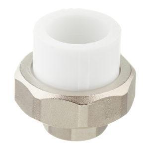 Муфта полипропиленовая разъемная (американка) 25 мм х 1/2 ВР(г)