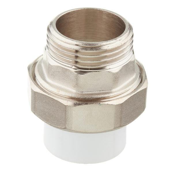 Муфта полипропиленовая разъемная (американка) 25 мм х 1 НР(ш) Муфта полипропиленовая разъемная (американка) 25 мм х 1 НР(ш)