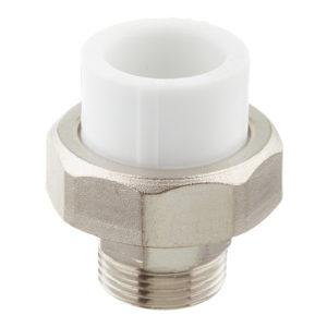 Муфта полипропиленовая разъемная (американка) 25 мм х 3/4 НР(ш)