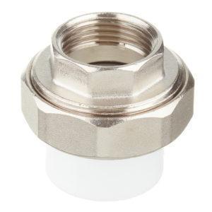 Муфта полипропиленовая разъемная (американка) 25 мм х 3/4 ВР(г)