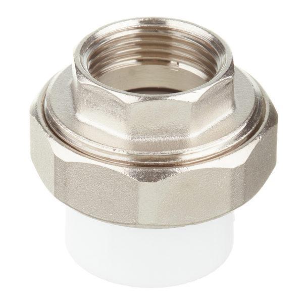 Муфта полипропиленовая разъемная (американка) 25 мм х 3/4 ВР(г)