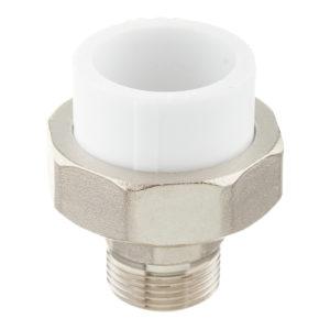 Муфта полипропиленовая разъемная (американка) 32 мм х 3/4 НР(ш)