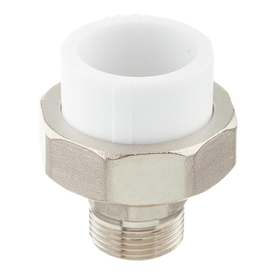 Муфта полипропиленовая разъемная (американка) 32 мм х 3/4 НР(ш) Муфта полипропиленовая разъемная (американка) 32 мм х 3/4 НР(ш)