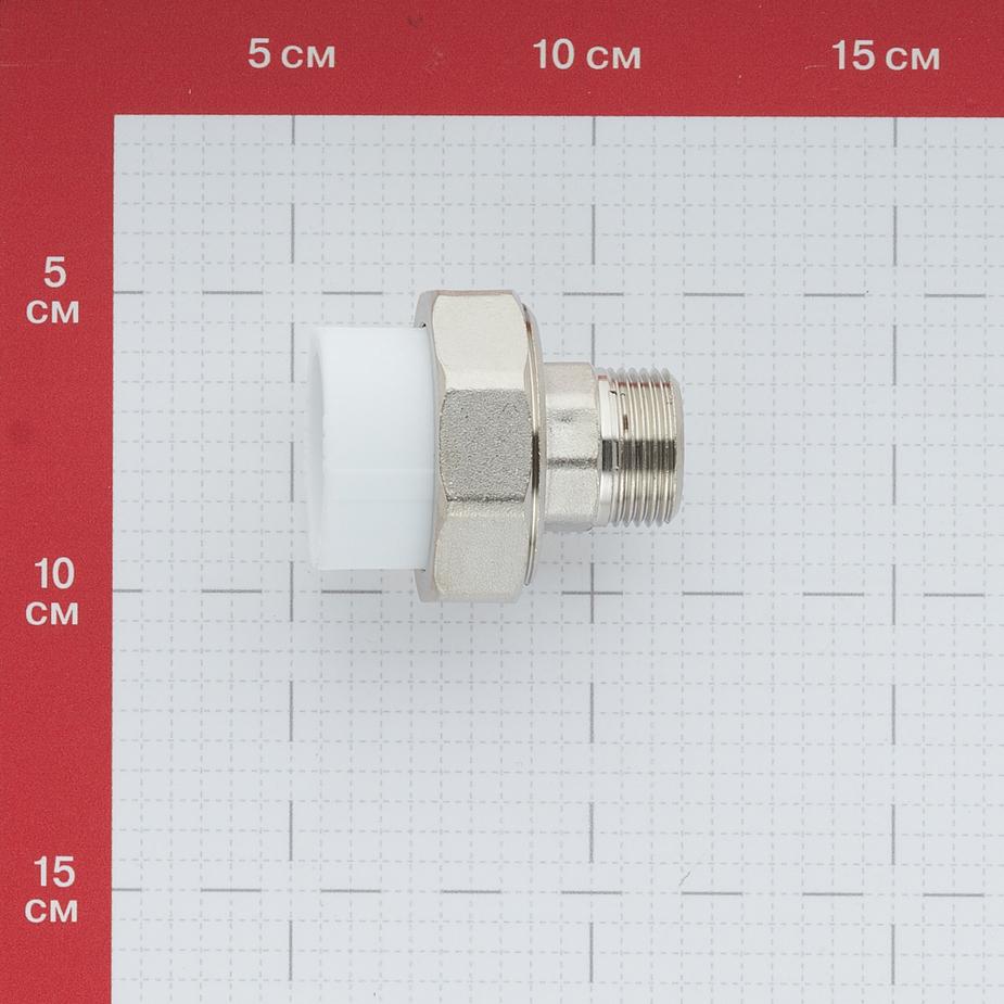 Муфта полипропиленовая разъемная (американка) 32 мм х 3/4 НР(ш) Муфта полипропиленовая разъемная (американка) 32 мм х 3/4 НР(ш)