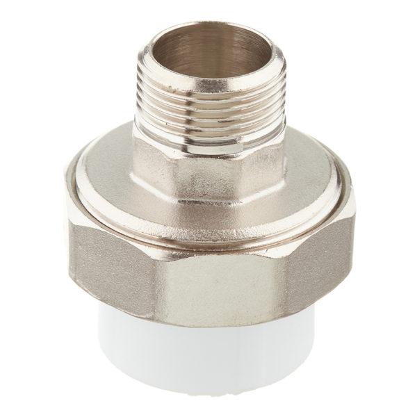 Муфта полипропиленовая разъемная (американка) 32 мм х 3/4 НР(ш) Муфта полипропиленовая разъемная (американка) 32 мм х 3/4 НР(ш)