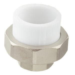 Муфта полипропиленовая разъемная (американка) 32 мм х 3/4 ВР(г)