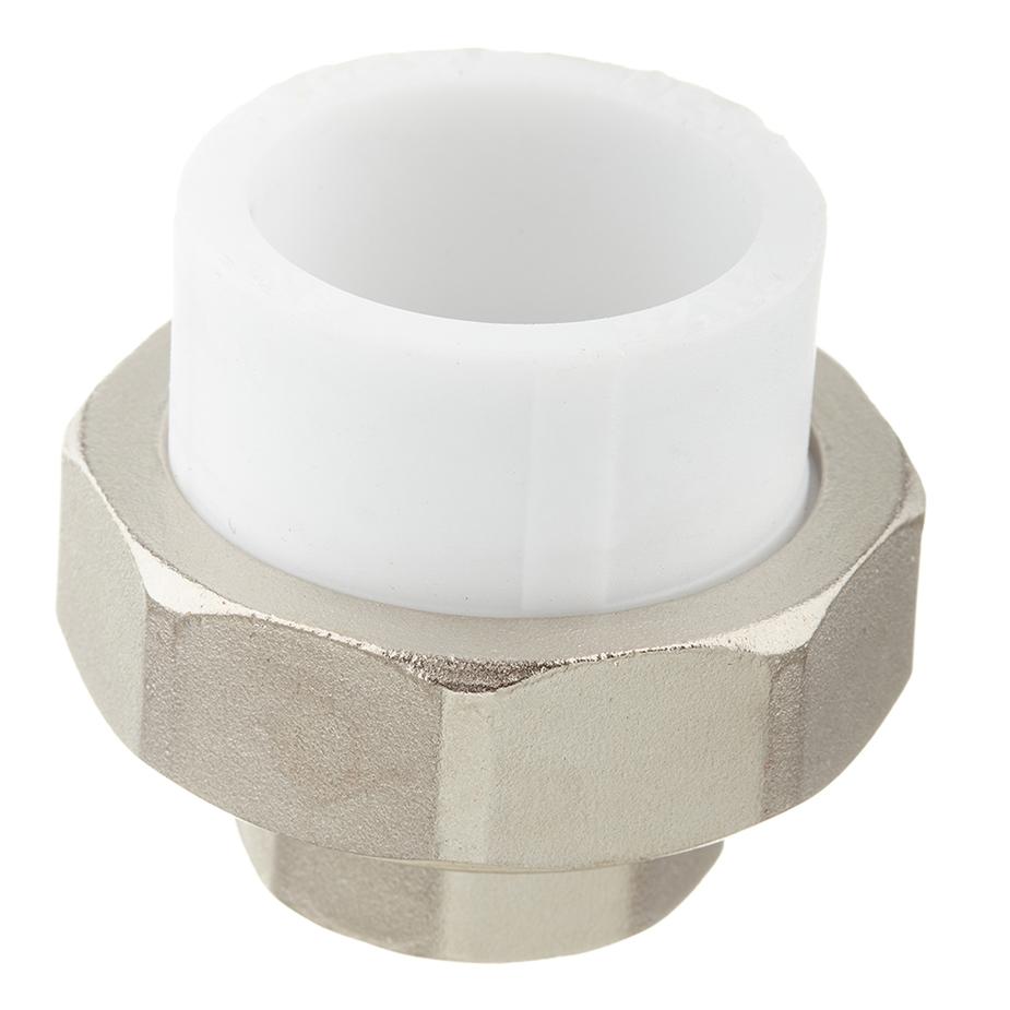 Муфта полипропиленовая разъемная (американка) 32 мм х 3/4 ВР(г) Муфта полипропиленовая разъемная (американка) 32 мм х 3/4 ВР(г)