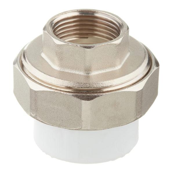 Муфта полипропиленовая разъемная (американка) 32 мм х 3/4 ВР(г) Муфта полипропиленовая разъемная (американка) 32 мм х 3/4 ВР(г)