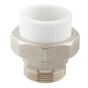 Муфта полипропиленовая разъемная (американка) 40 мм х 1 1/4 НР(ш)