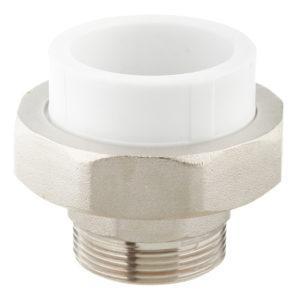 Муфта полипропиленовая разъемная (американка) 50 мм х 1 1/2 НР(ш)