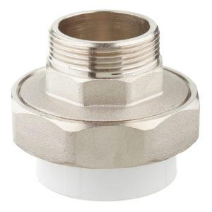 Муфта полипропиленовая разъемная (американка) 50 мм х 1 1/2 НР(ш)